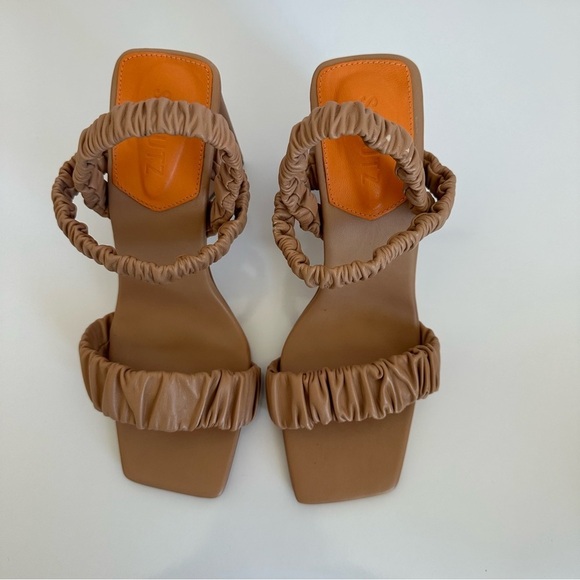 SCHUTZ  Slingback Strap Open Toe Block High Block Heel Sandals - Picture 2 of 9